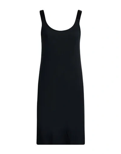 Helmut Lang Woman Mini Dress Black Size L Modal, Elastane
