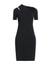 Helmut Lang Cutout Stretch Cotton And Modal-blend Jersey Mini Dress In Black