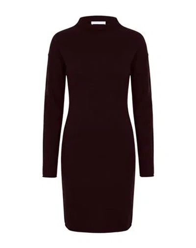 Helmut Lang Woman Mini Dress Burgundy Size L Merino Wool, Polyamide, Cashmere, Elastane