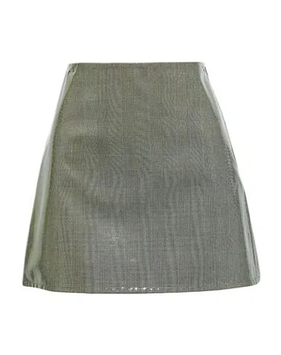 Helmut Lang Woman Mini Skirt Black Size 4 Cotton, Polyurethane