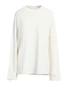 Helmut Lang Woman Sweatshirt Ivory Size L Cotton