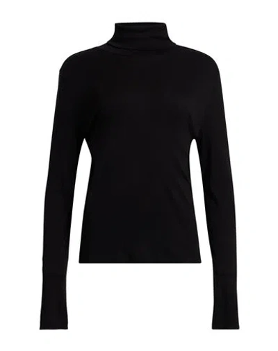 Helmut Lang Woman T-shirt Black Size Xs Pima Cotton, Modal