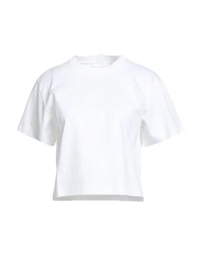 Helmut Lang Woman T-shirt White Size L Cotton
