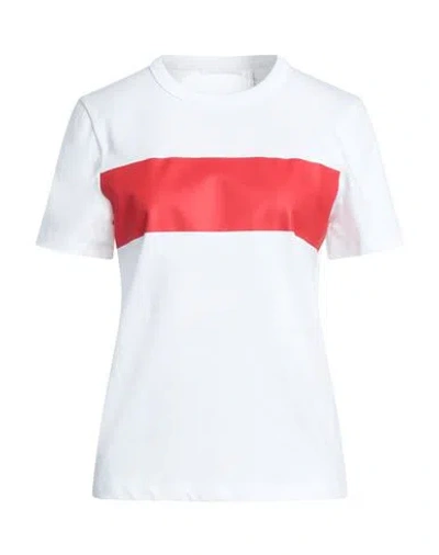 Helmut Lang Woman T-shirt White Size L Cotton