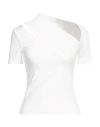 Helmut Lang Woman T-shirt White Size S Cotton, Modal, Elastane In White