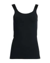 Helmut Lang Woman Tank Top Black Size L Modal, Elastane