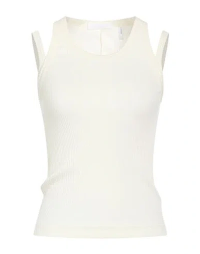 Helmut Lang White Knitted Round Neck Top