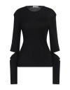 Helmut Lang Woman Top Black Size S Lyocell, Polyester, Polyethylene In Black