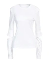 Helmut Lang Woman Top White Size S Lyocell, Polyester, Polyethylene