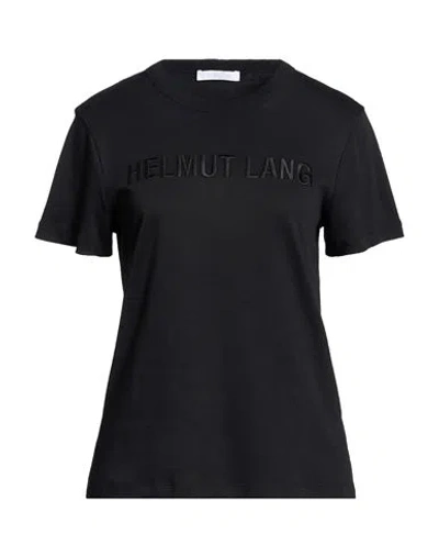 Helmut Lang Woman T-shirt Black Size M Cotton