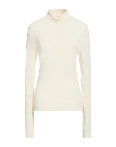 Helmut Lang Woman T-shirt Ivory Size L Pima Cotton, Modal In White