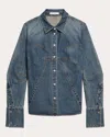 Helmut Lang Women's Apex Denim Bustier Shirt