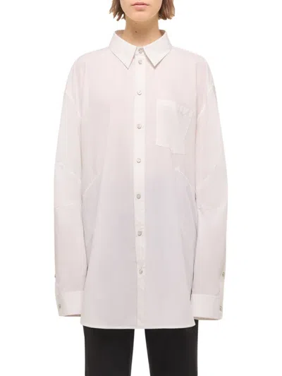 Helmut Lang Women's Apex Oversized Shirt In White