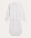 Helmut Lang Women's Apex Asymmetric Cotton-poplin Shirt In White