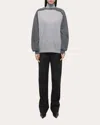 Helmut Lang Fine-knit Turtleneck Top With Detachable Shrug In Grey