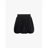 Helmut Lang Drawstring Bubble Mini Skirt In Black