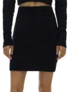 Helmut Lang Women's Brushed Mini Skirt In Black