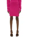 Helmut Lang Women's Brushed Mini Skirt In Disco Pink