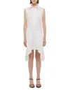 Helmut Lang Bustier Shirt Mini Dress In White