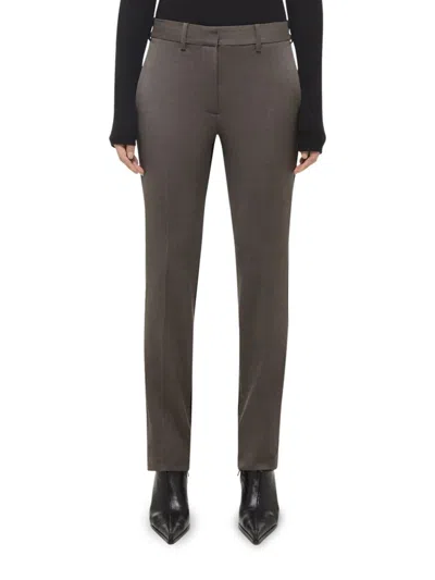 Helmut Lang Women's Combo Slim Suit Pants In Gray