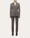 Helmut Lang Combo Suit Shirt In Brown