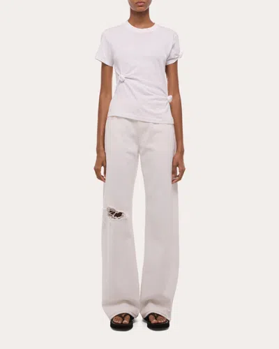 Helmut Lang Women's Cotton Jersey Knotted Baby T-shirt In Multi