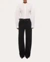 Helmut Lang Saddle Button Down Shirt White In White