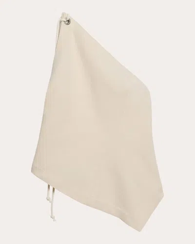 Helmut Lang Women's Cotton Twill Asymmetric Sailor Top In Neutral
