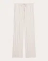Helmut Lang Crush Drawstring Waist Pants In White