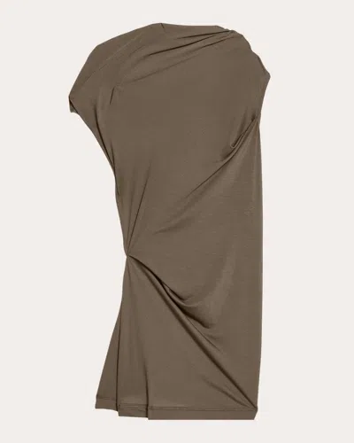 Helmut Lang Women's Wind Draped Jersey Top In Green