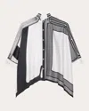 Helmut Lang Oversized Mixed Print Blouse