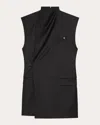 Helmut Lang Women's Draped Wool Mini Wrap Dress