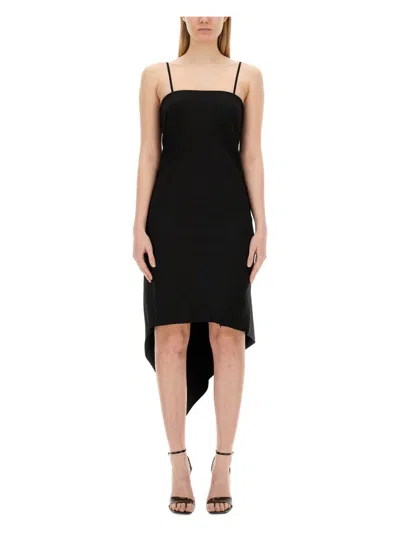 HELMUT LANG WOMEN'S DRESS WITH SCARF HEM