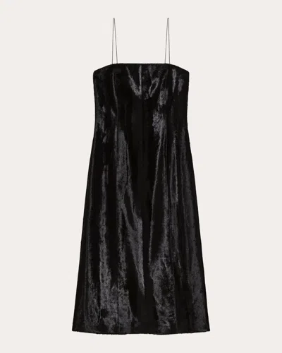 HELMUT LANG WOMEN'S FAUX PONY HIDE MIDI DRESS