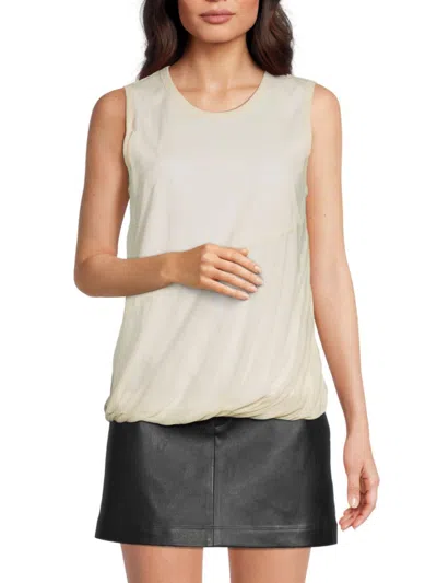 Helmut Lang Women's Gathered Tank Top In Vanilla