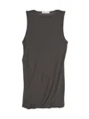 Helmut Lang Double-layered Tank Top In Graphite