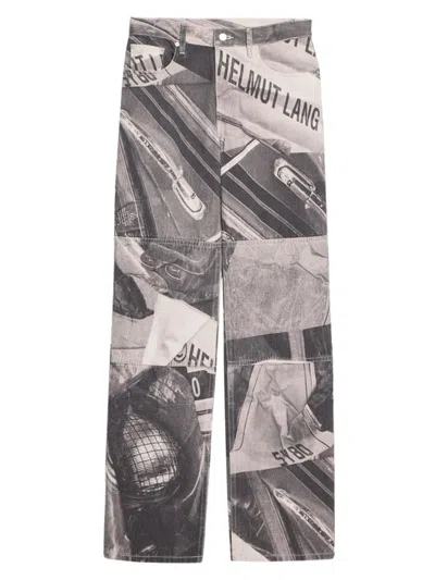 Helmut Lang Printed Carpenter Jeans In Black Multi