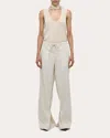 Helmut Lang Gusset Wide-leg Pants In White