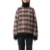 Helmut Lang Women's Hk Chunky Sweater In Red Check