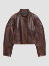 Helmut Lang Leather Saddle Jacket Saddle In Saddle