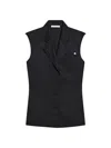 Helmut Lang Modest Single-breasted Wool Vest In Black