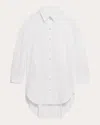 Helmut Lang Women's Oversized Asymmetric Cotton Poplin Shirt Dress