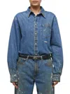 Helmut Lang Denim Shirt Jacket In Multi