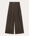 Helmut Lang Women's Pleated Linen Blend Wide-leg Pants