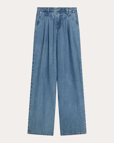 Helmut Lang Women's Pleated Wide-leg Jeans