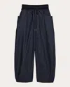 Helmut Lang Women's Barrel-leg Cocoon Jeans In Blue