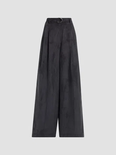 Helmut Lang Women's Relaxed-fit Wide-leg Trousers In Gray