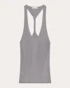Helmut Lang Women's Rib Knit Twisted Racerback Tank Top