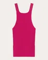 Helmut Lang Ribbed Tank Top In Pink