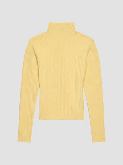Helmut Lang Women's Rib-knit Wool Sweater In Sunlight